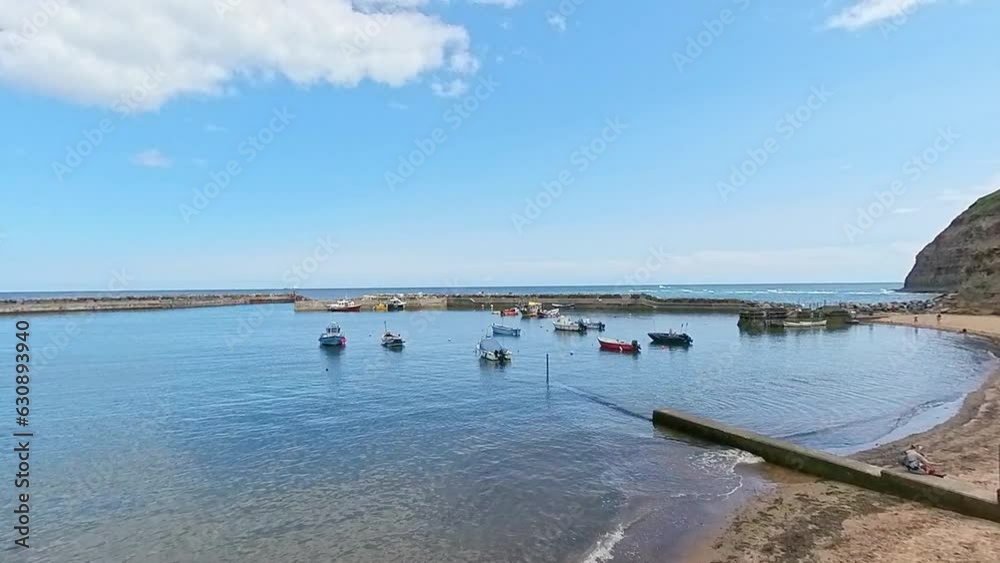 Staithes harbour, a small fishing village, on the North Yorkshire coast Staithes harbour, a small fishing village, on the North Yorkshire coast
