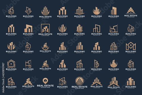 Mega collection of building real estate logo designs.