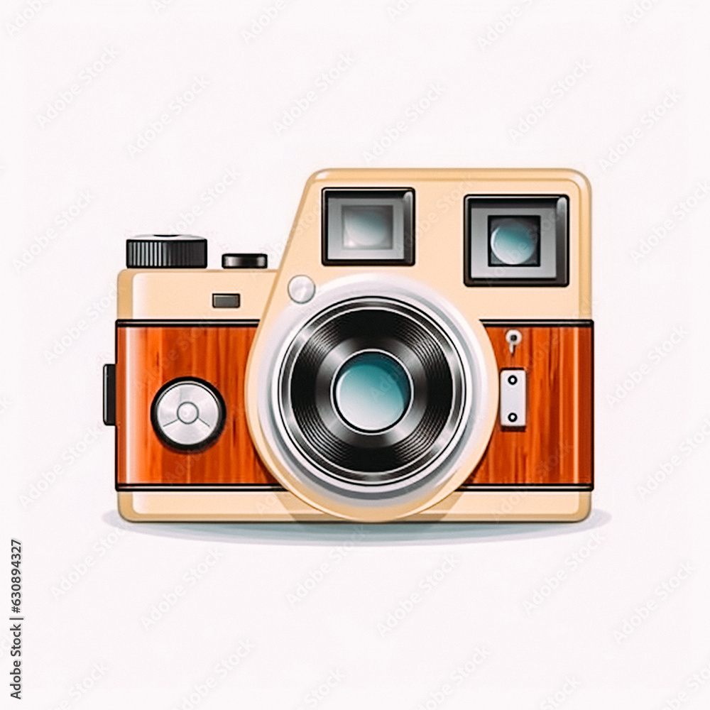 Vintage instant photography camera
