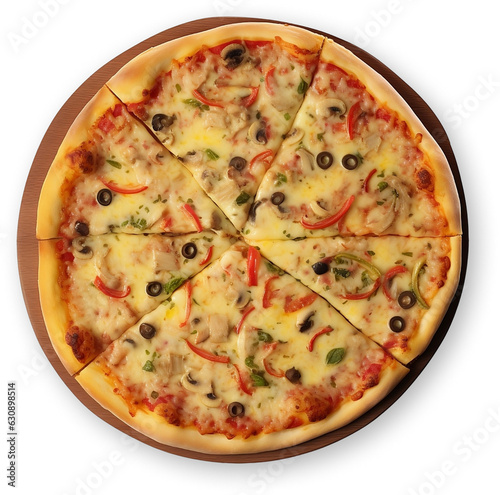 Vegetarian Pizza Cutout