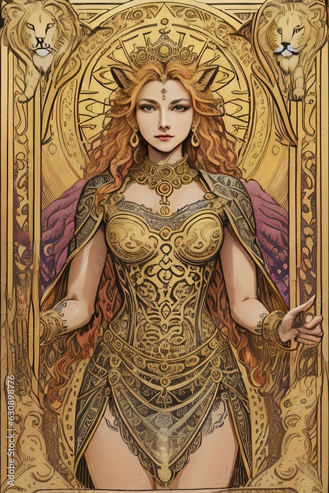 Obraz premium Tarot Card Illustration