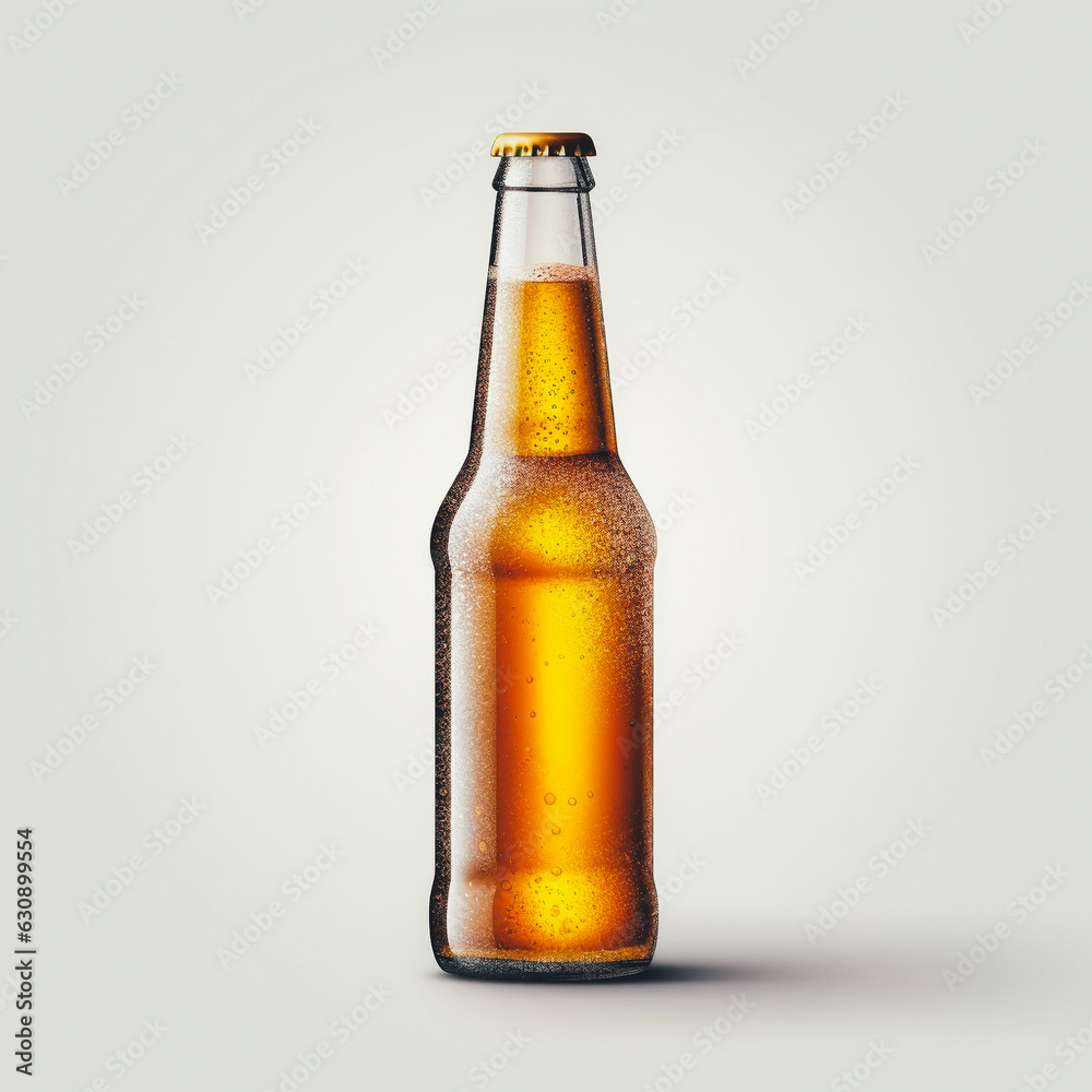 Bottle of beer isolated on a white background Bottle of beer isolated on a white background
