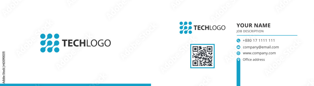 Elegant tech business card Elegant tech business card