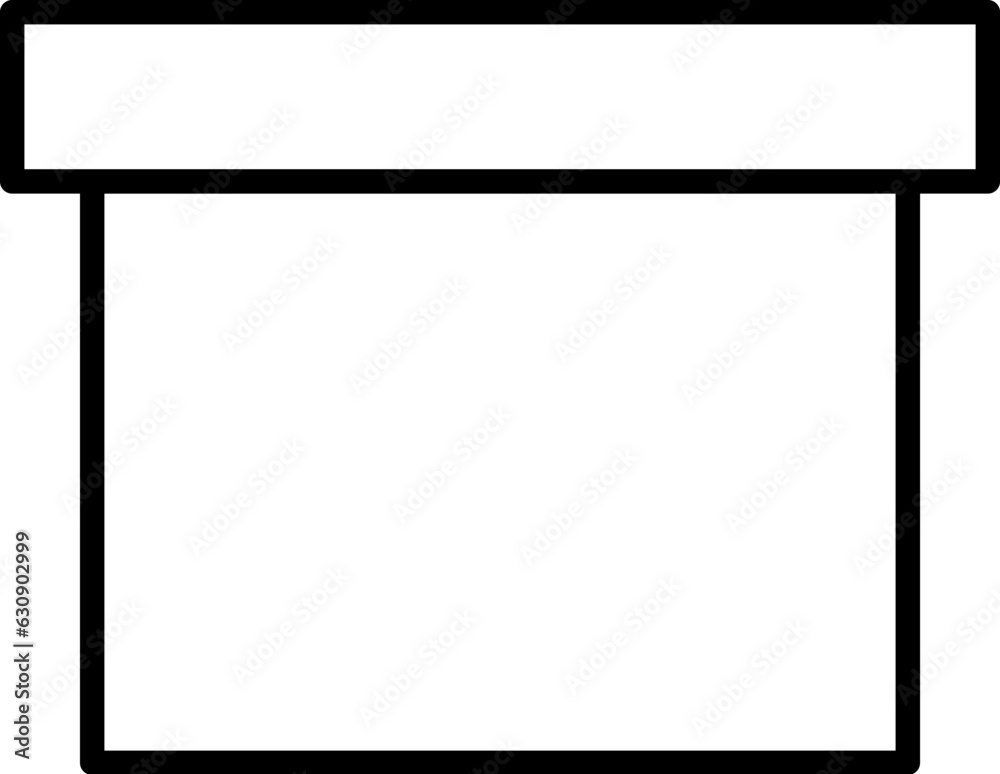 Carton Vector Line Icon for Adverts. Perfect for web sites, books, stores, shops. Editable stroke in minimalistic outline style Carton Vector Line Icon for Adverts. Perfect for web sites, books, stores, shops. Editable stroke in minimalistic outline style