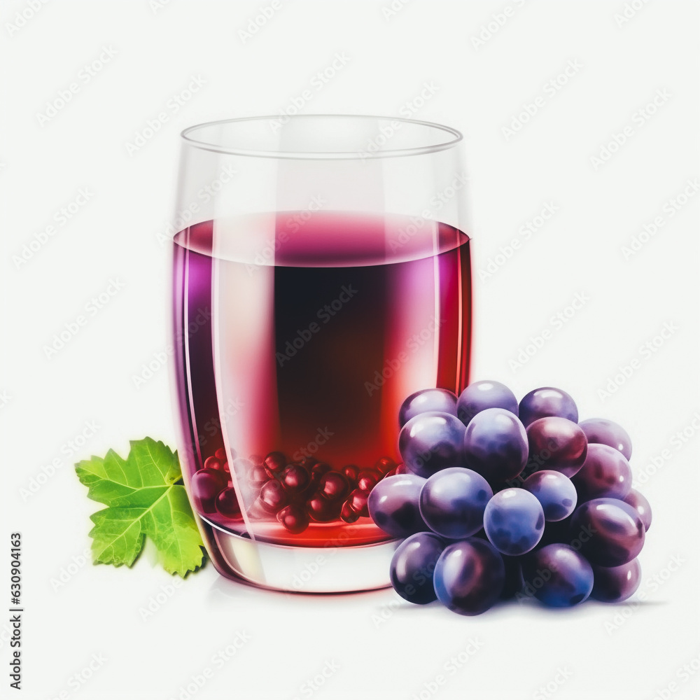 Grape juice isolated on a white background Grape juice isolated on a white background