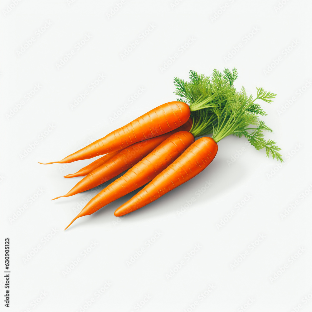 Carrots isolated on a white background Carrots isolated on a white background
