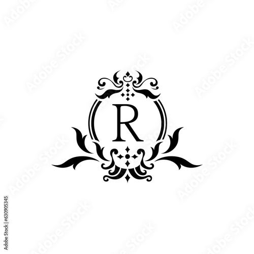 Royal Design Alphabet Logo R