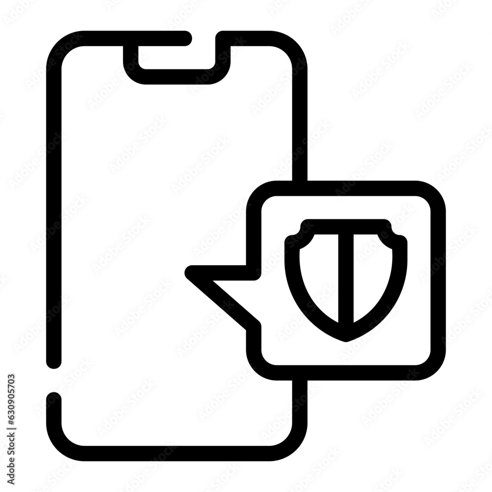 mobile app line icon mobile app line icon