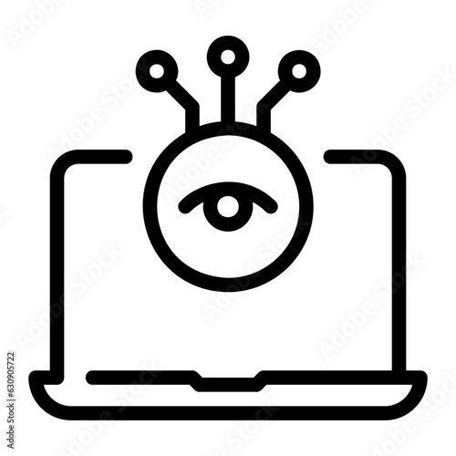 spyware line icon