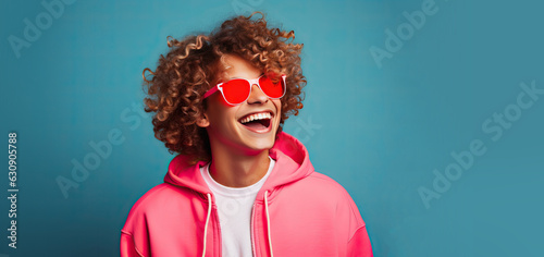 1980s Teenager with Sunglas...