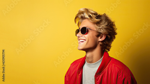 1980s Teenager with Sunglas...
