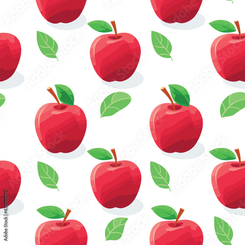 Seamless Colorful Apples Pattern. Seamless pattern of Apples in colorful style. Add color to your digital project with our pattern!