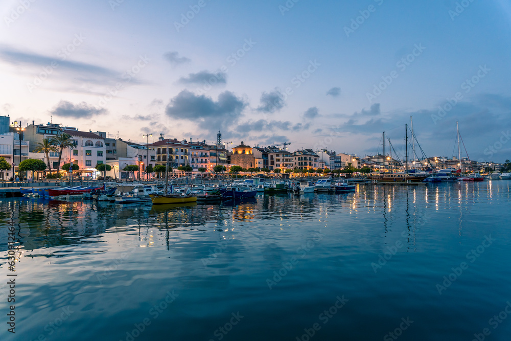 View of the port of Cambrils - Tarragona - Spain