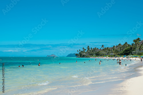 Lanikai Beach or Kaʻōhao Beach is located in Kaʻōhao, a community in the town of Kailua and on the windward coast of Oahu, Hawaii. 