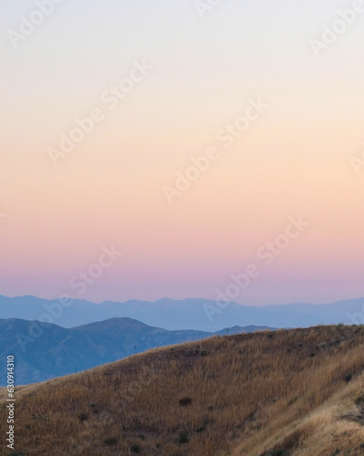 sunset over the mountains