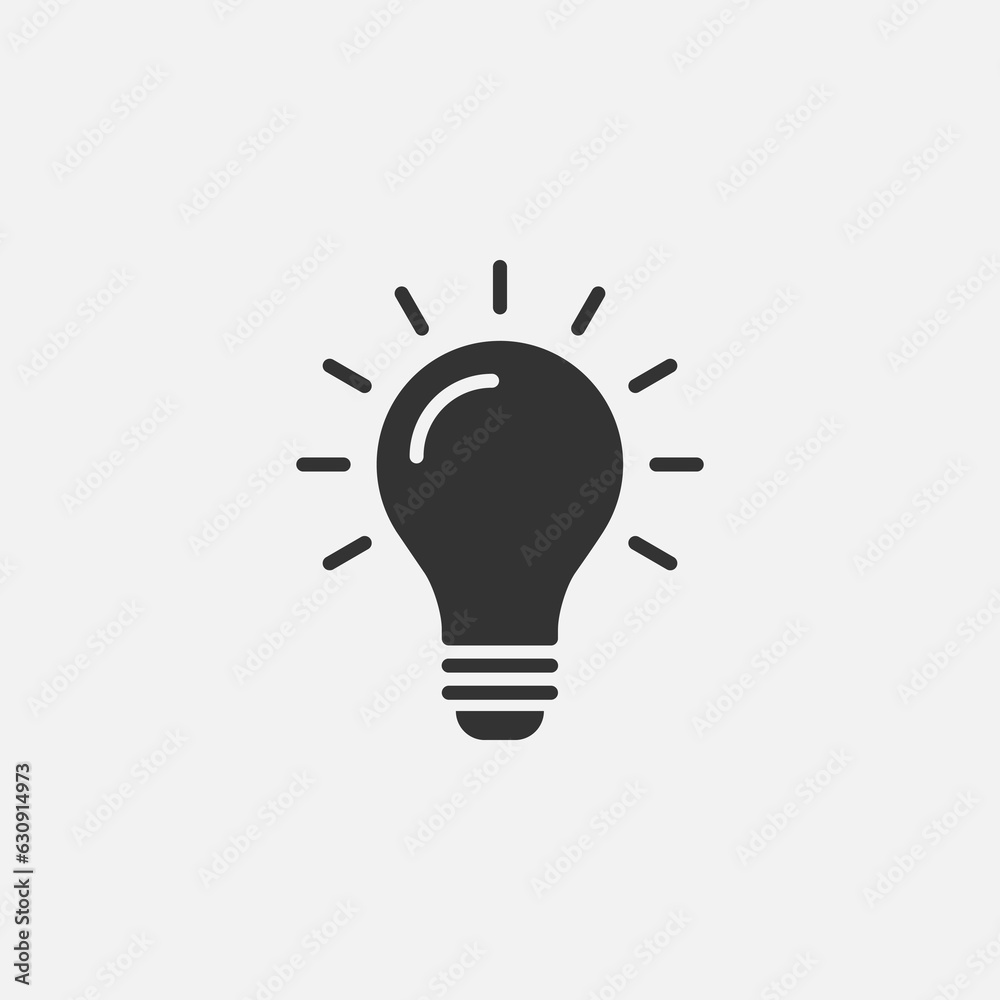 light bulb flat icon vector illustration light bulb flat icon vector illustration