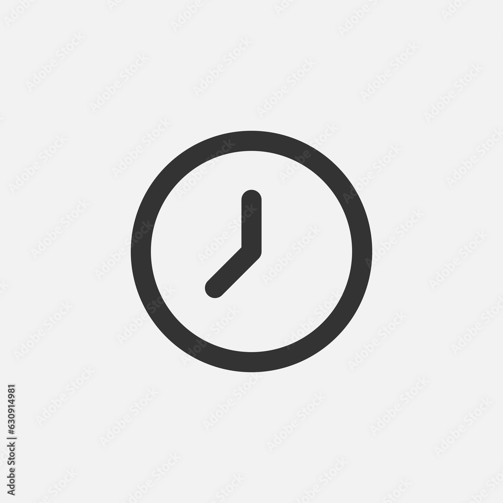clock flat icon vector illustration clock flat icon vector illustration