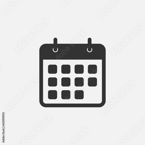 calendar flat icon vector illustration