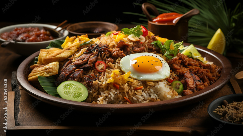 Nasi Kebuli or Nasi Kebuli is a typical Middle Eastern food made from basmati rice cooked with mutton spices