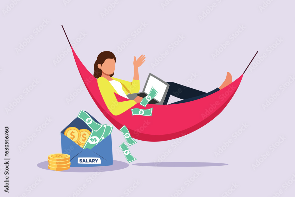 Freelancer filling invoice, distance job payroll, money transfer online, remote work payment, get salary on bank account concept. Colored flat vector illustration isolated. Freelancer filling invoice, distance job payroll, money transfer online, remote work payment, get salary on bank account concept. Colored flat vector illustration isolated.