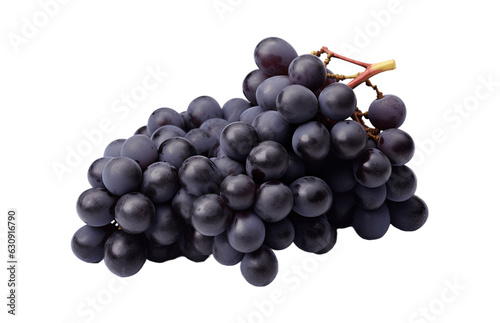 Grapes isolated on transparent background. PNG file, cut out