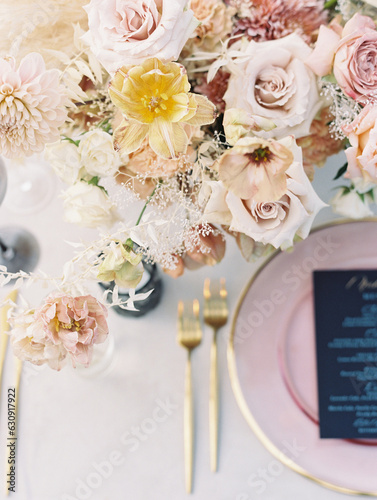 wedding table setting