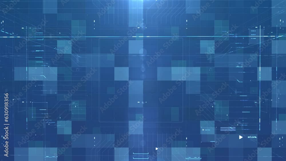 Digital Video, abstract tech background, loop time Stock Video | Adobe ...