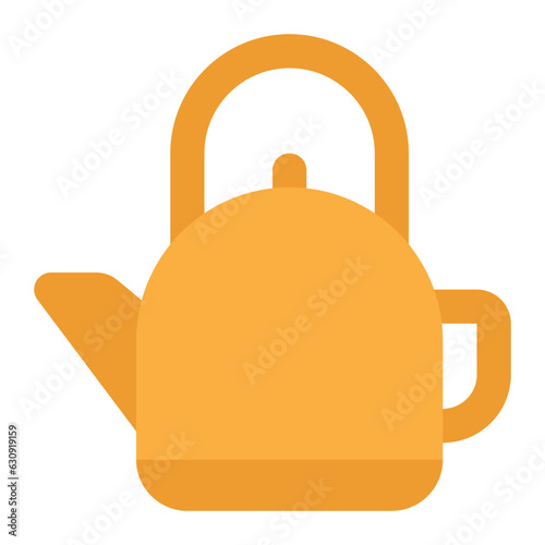 tea pot icon for illustration
