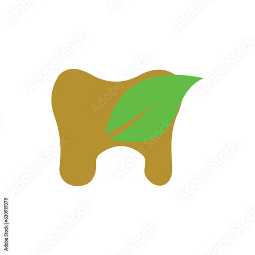 the tooth and leaf symbols stand for naturally treated teeth