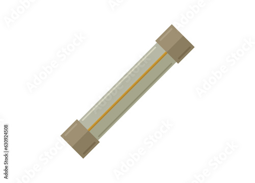 Electric fuse. Simple flat illustration.