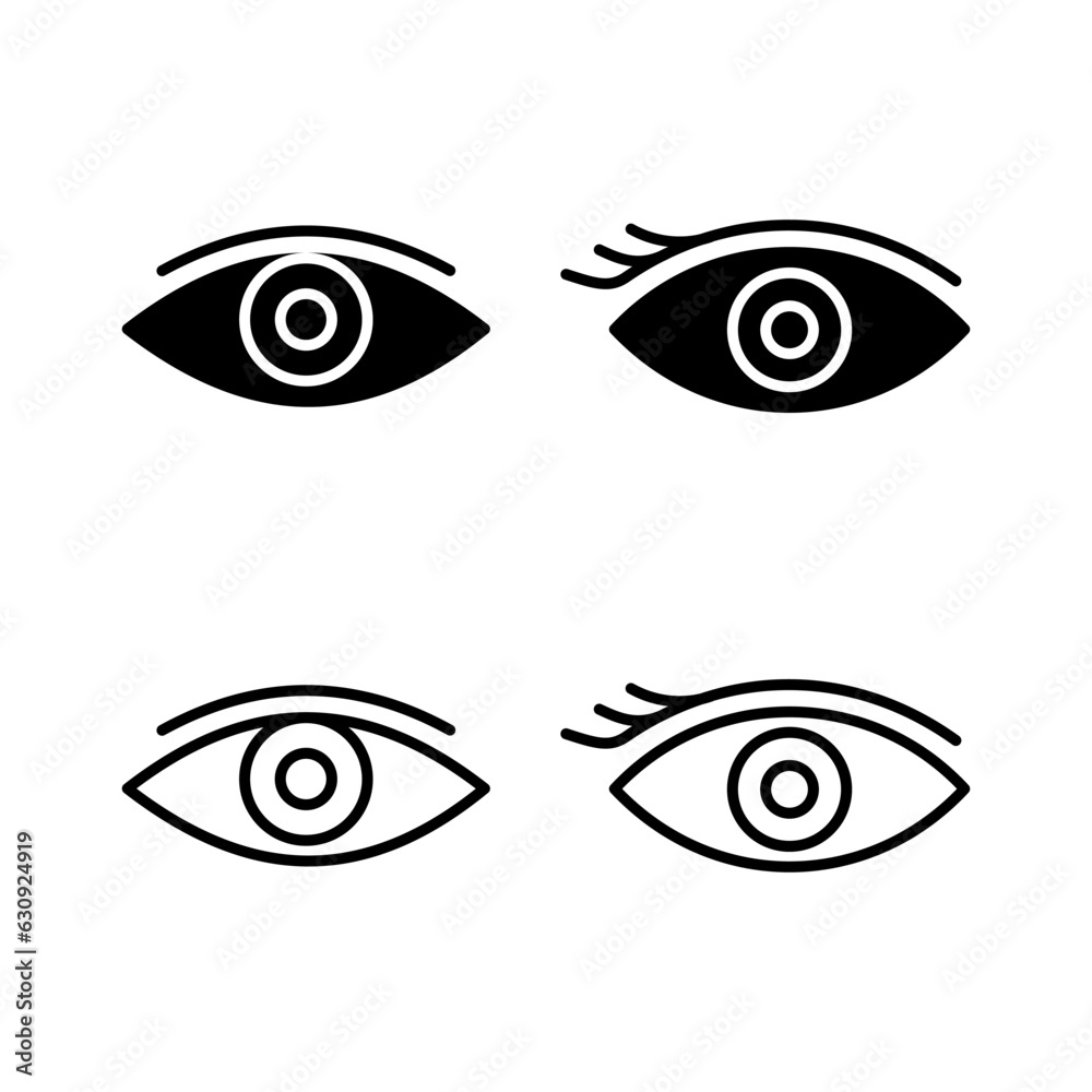 Eye icon. Look and Vision icon. Eye vector icon Eye icon. Look and Vision icon. Eye vector icon