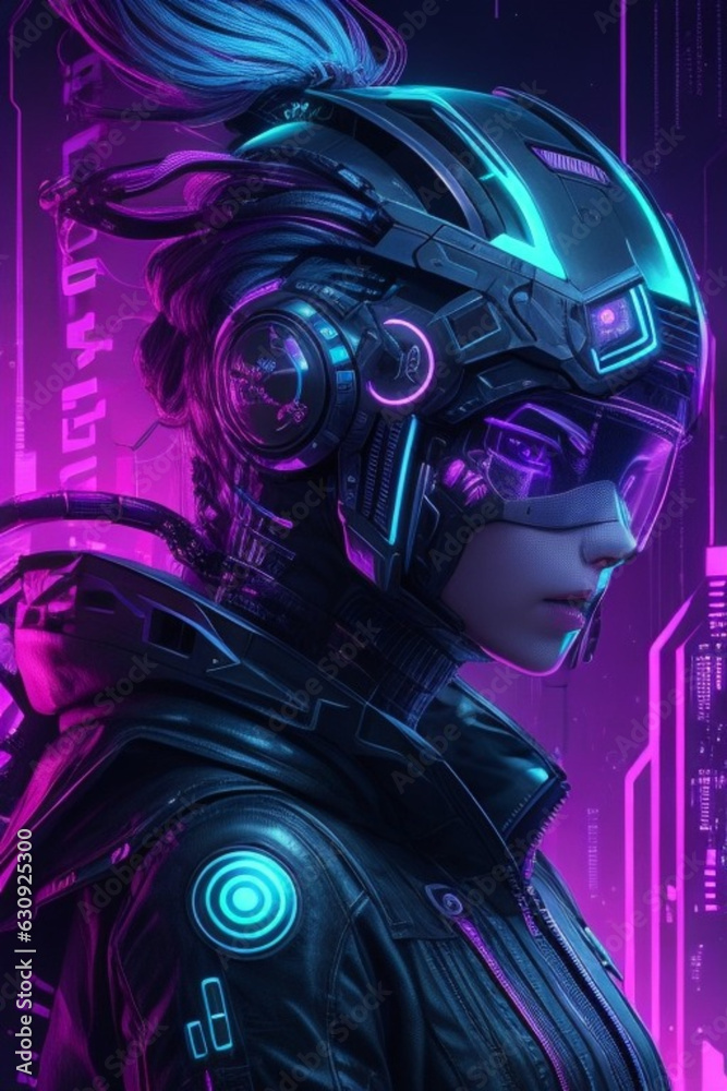 Fototapeta premium cyber design