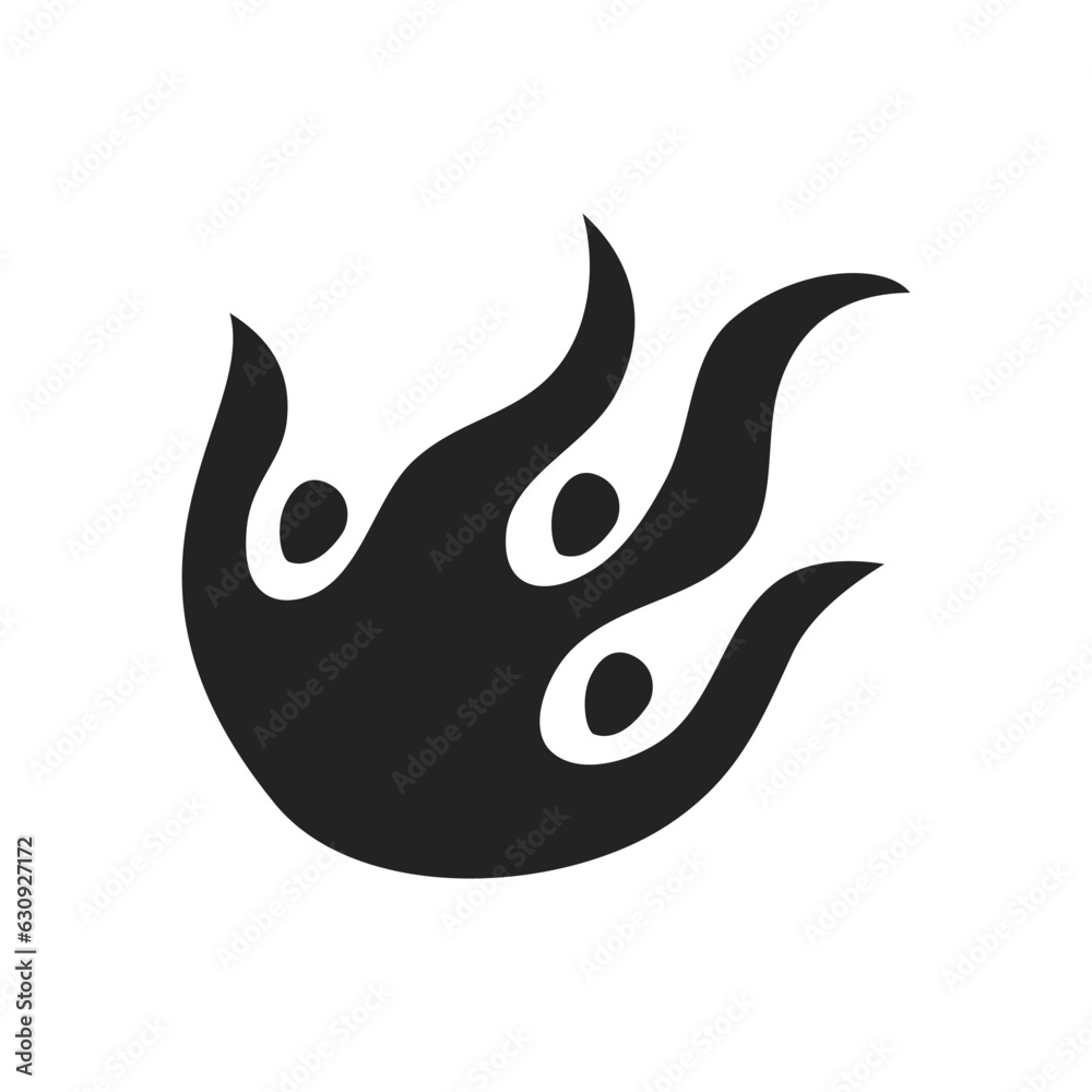freedom people fire logo template. Icon Illustration Brand Identity. Isolated and flat illustration. Vector graphic freedom people fire logo template. Icon Illustration Brand Identity. Isolated and flat illustration. Vector graphic