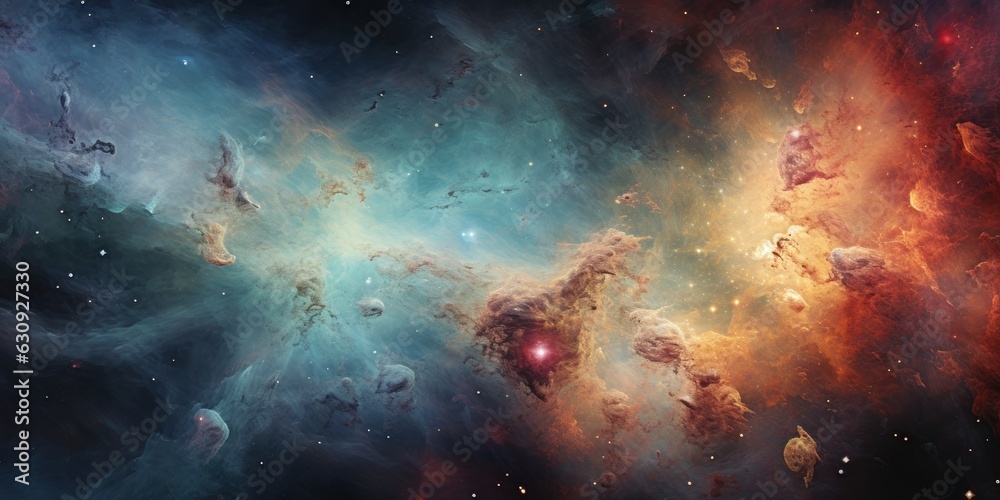 Obraz premium illustration of a galaxy, abstract background, generative AI