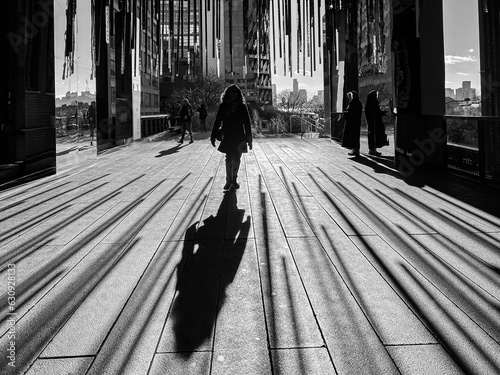 Light and shadow on the High Line, New York