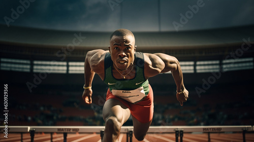 Track Athlete made with Generative AI Technology 