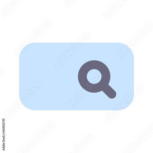 search bar flat line icon