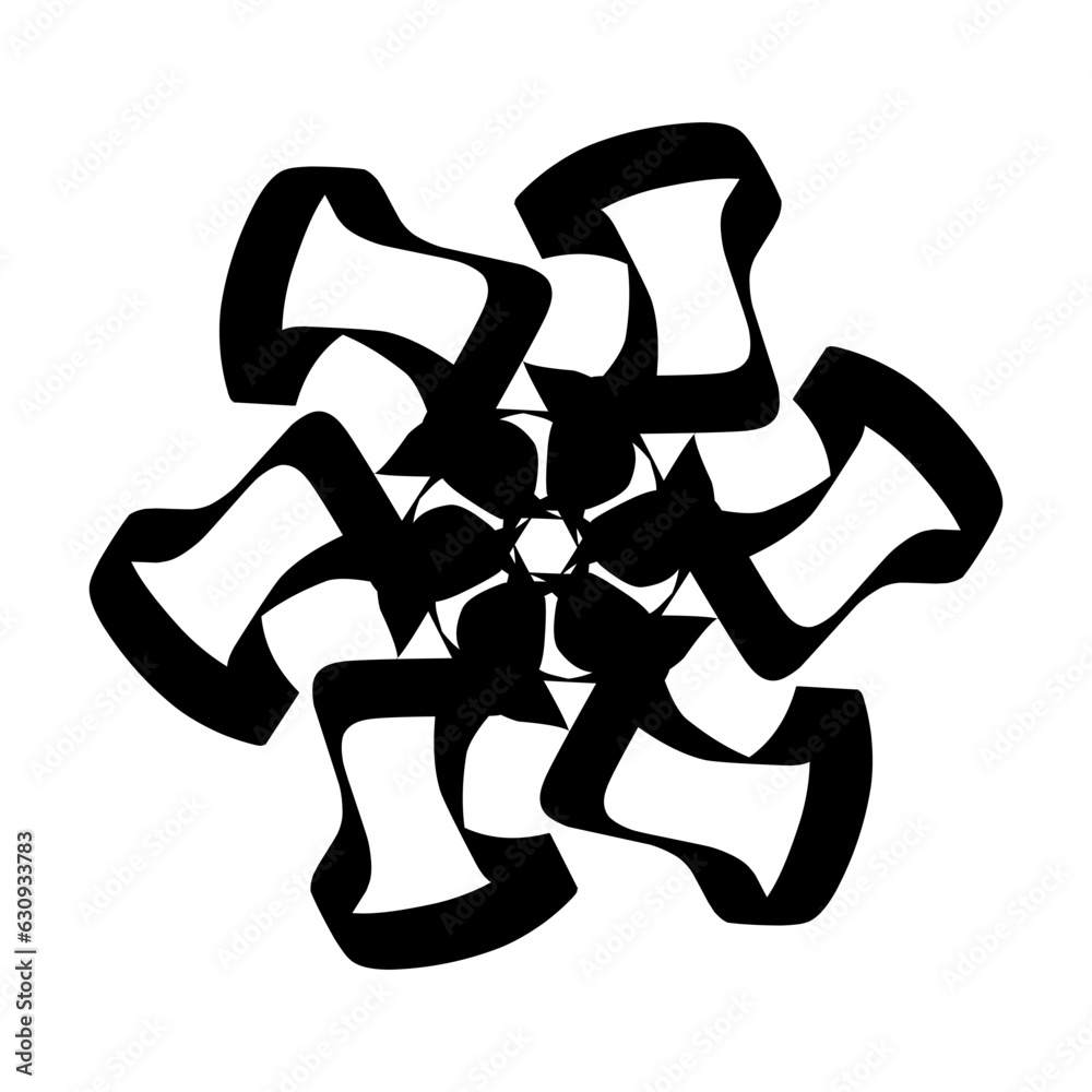 Black Ornamental flower logo design, suitable for user as your business icon in the field of beauty or decoration Black Ornamental flower logo design, suitable for user as your business icon in the field of beauty or decoration