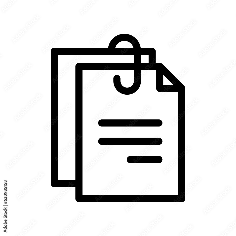 attach file line icon illustration vector graphic. Simple element illustration vector graphic, suitable for app, websites, and presentations isolated on white background attach file line icon illustration vector graphic. Simple element illustration vector graphic, suitable for app, websites, and presentations isolated on white background