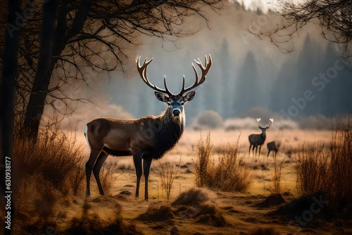 deer in the forest generated by AI tool © Umair