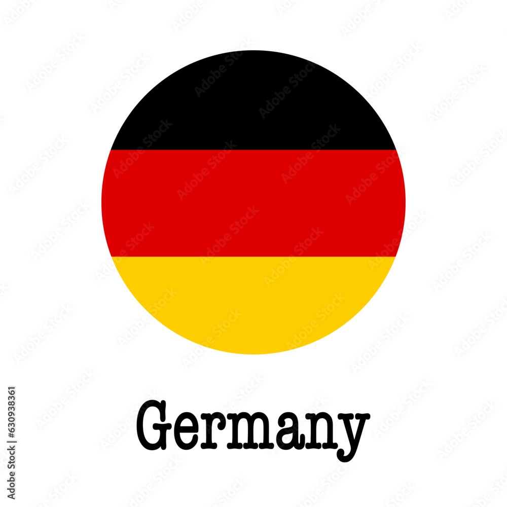 German flag button. German flag button.