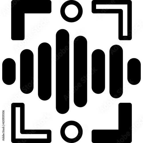 voice assistant solid line icon