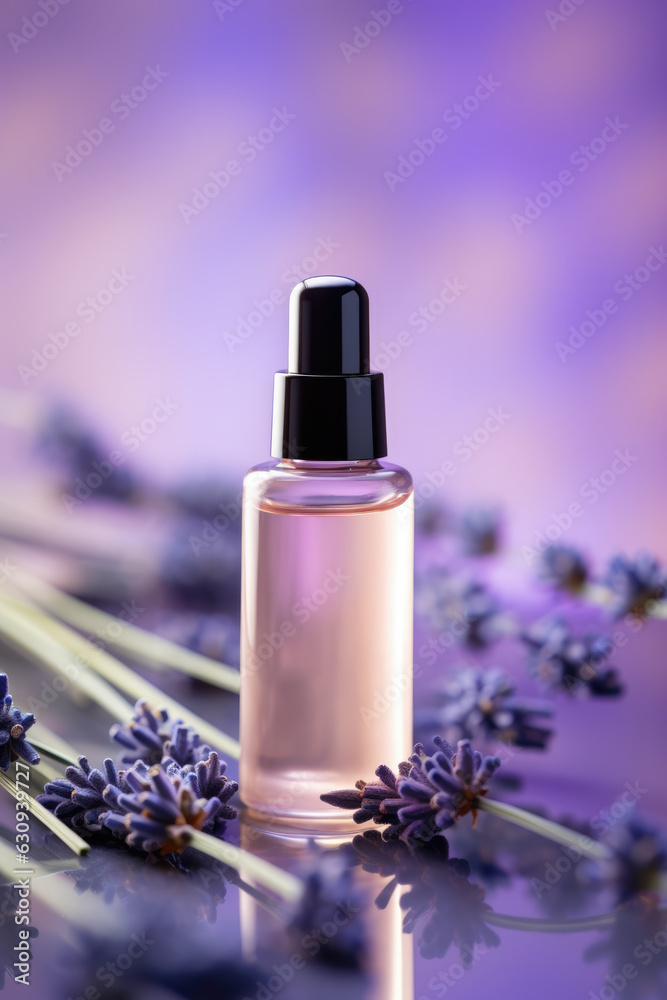 Lavender Essential Oil Advert Studio Shot Lavender Essential Oil Advert Studio Shot