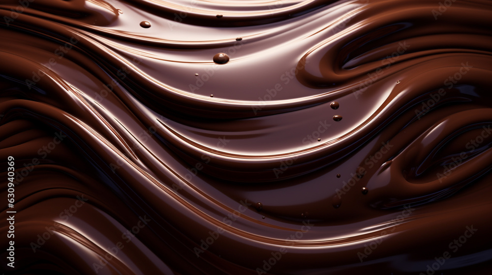 chocolate melted texture background. generative AI chocolate melted texture background. generative AI