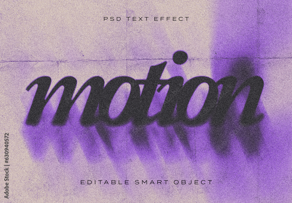 Motion Blur Text Effect Stock Template Adobe Stock
