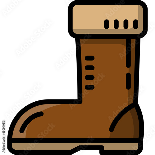 boot filled outline icon