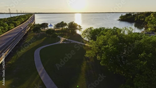 Golden hour at Lake Ray Hubbard in Rockwall, Texas.