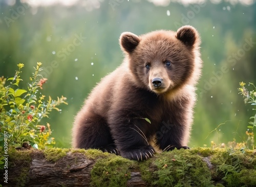 Exploring the Forest in My Bear-Fur-Covered Backyard Adventure generative ai