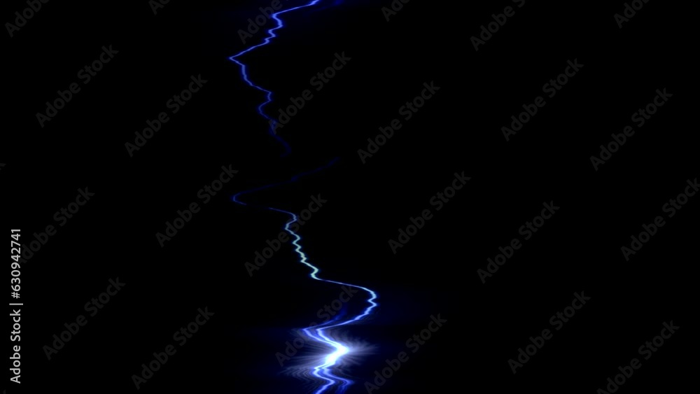 Loopable Blue Lightning Scan Line Loopable Blue Lightning Scan Line