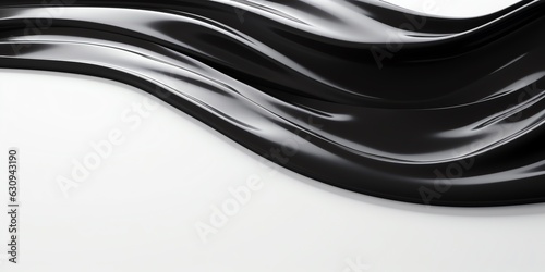Black and white liquid cream background